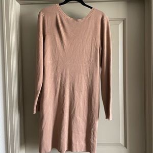 Nordstrom Open Edit Knit Long sleeve dress low back XL